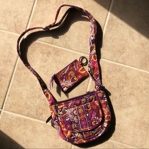 Bundle of Vera Bradley Crossbody & ID coin wallet